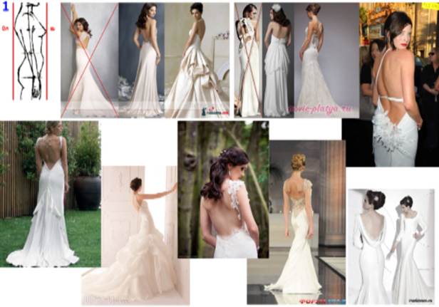 types of open back dresses